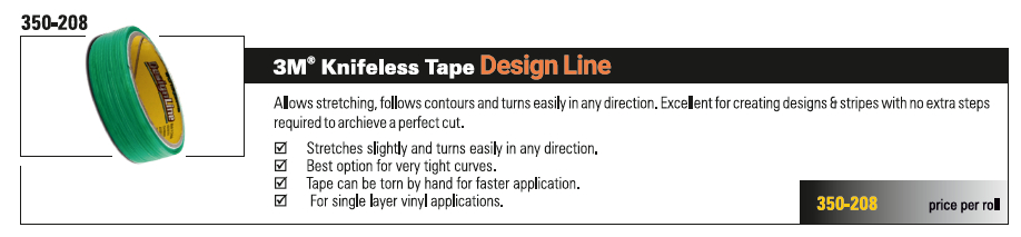 3M Knifeless Cuttingtape - Design line