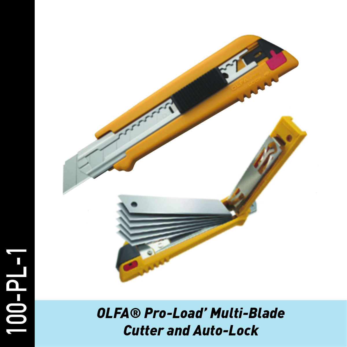 OLFA Pro-Load Multi-Klingenmesser mit Auto-Lock