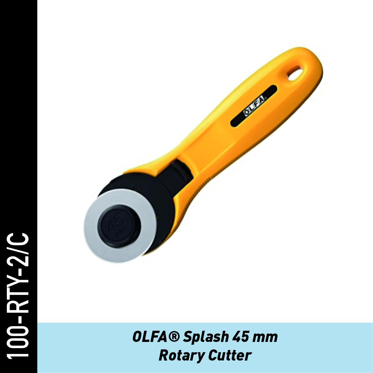 OLFA Splash Rotationsmesser, gelb - 45 mm
