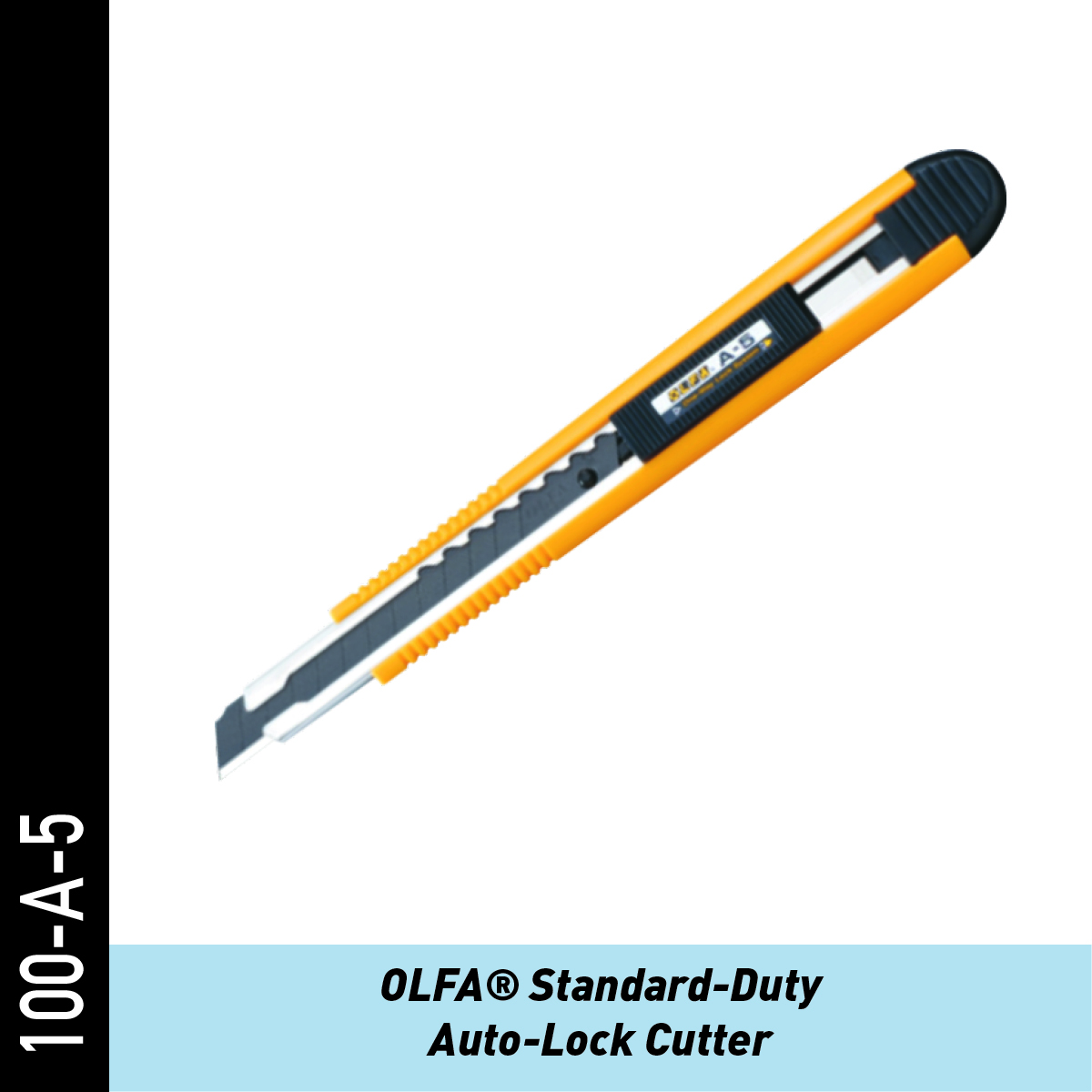 OLFA Standard-Duty Universalmesser mit Gleitentriegelung